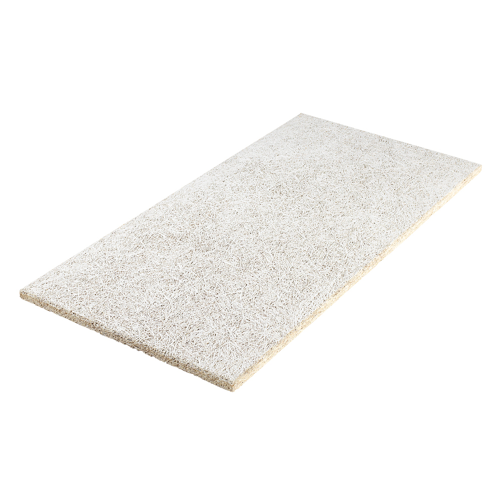 Wood wool Basic – White 600 × 1200 mm
